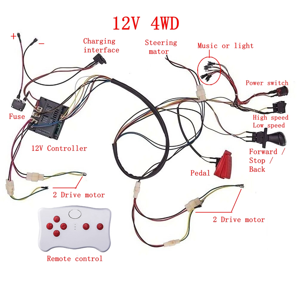 Robot Car Kit - DIY modificado fio e interruptor kit