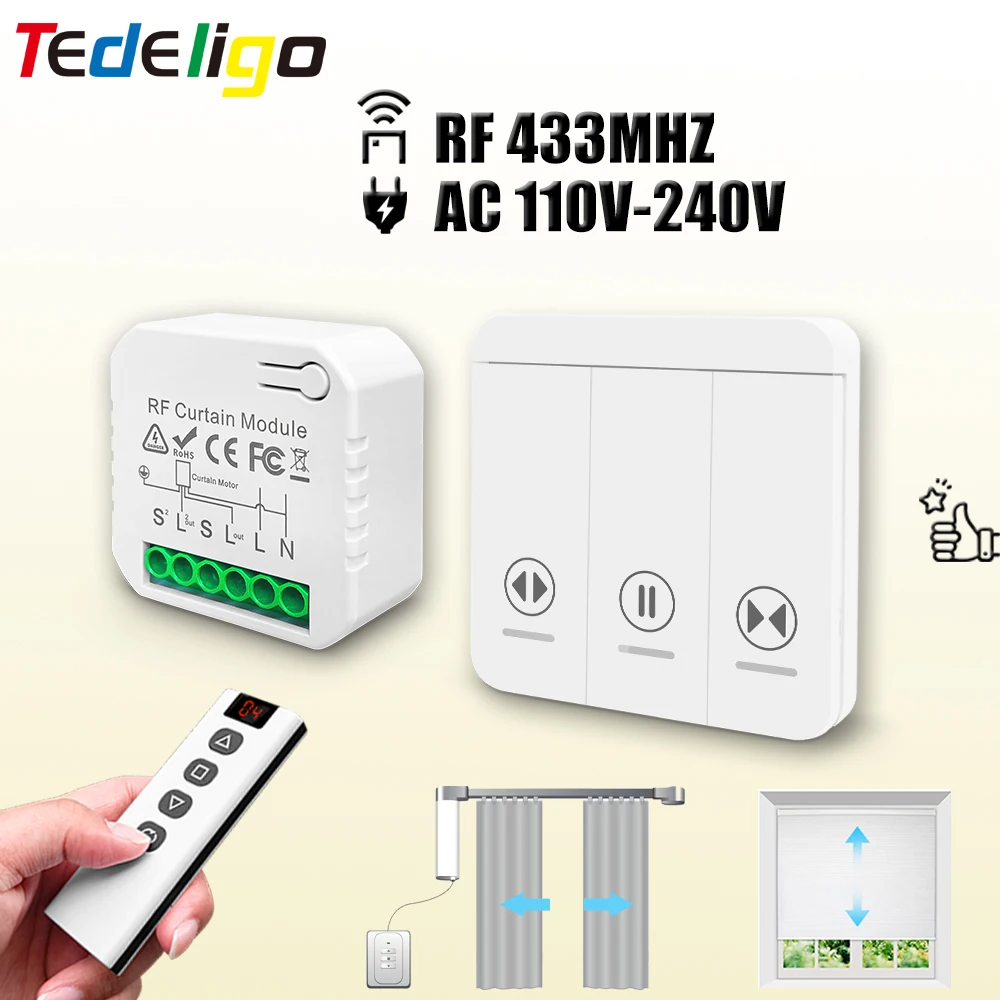 Motor Driver Module - Módulo de interruptor de cortina rf