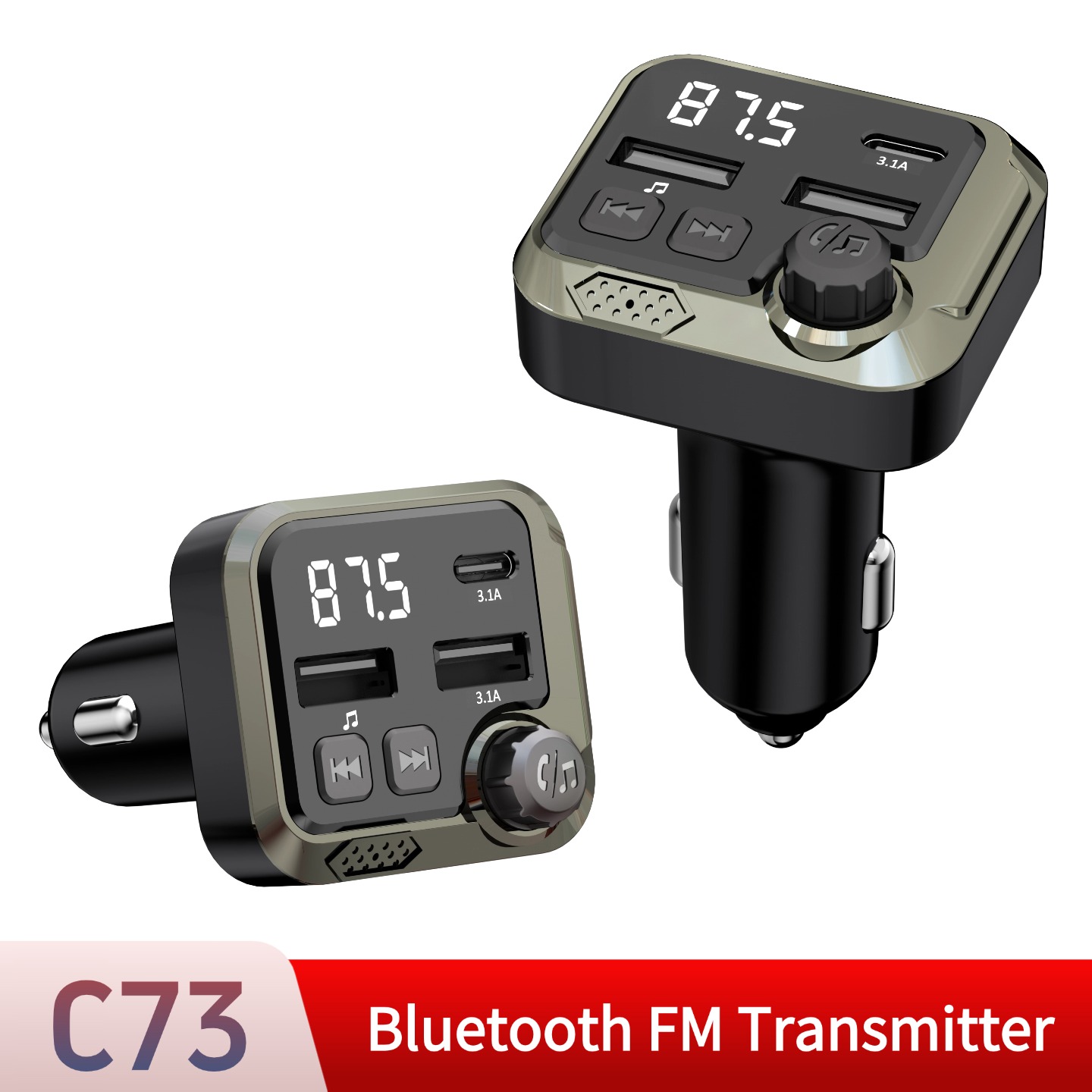 Robot Bluetooth Car - Bluetooth carro transmissor FM kit mãos