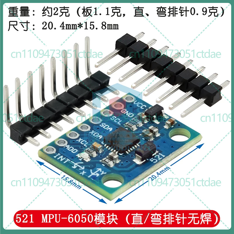 Accelerometer Mpu6050 - 5-25 peças para módulo sensor de