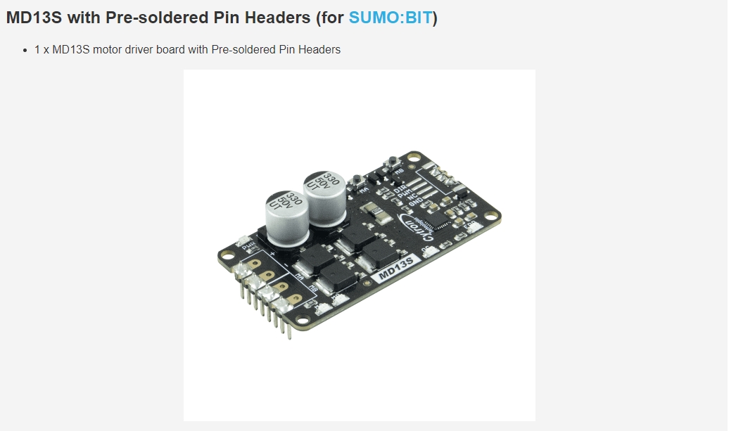 108070021 MD13S Módulos de Fer - Motor Driver Module avaliação e preço