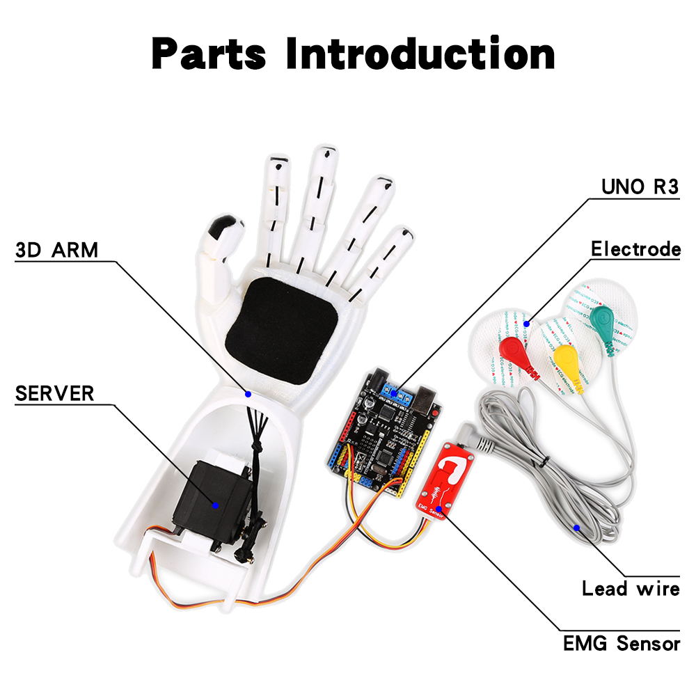 Sensor EMG Braço robótico Sens - Arduino Robot avaliação e preço