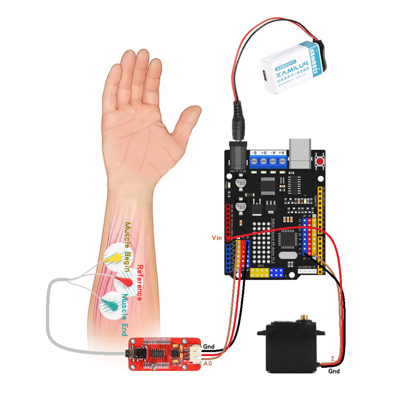 Sensor EMG Braço robótico Sens - Arduino Robot avaliação e preço