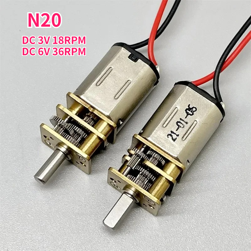 N20 DC 3V 18rpm 6V 36RPM Mini  - Geared Motor avaliação e preço