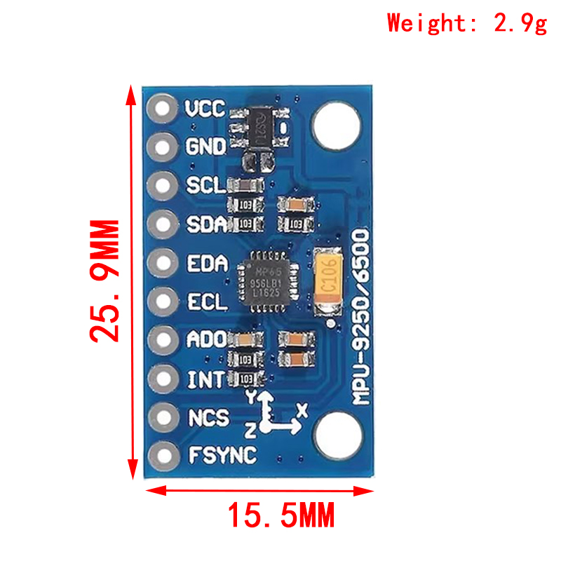 Iic i2c spi mpu6500 MPU-6500 m - Accelerometer Mpu6050 avaliação e preço