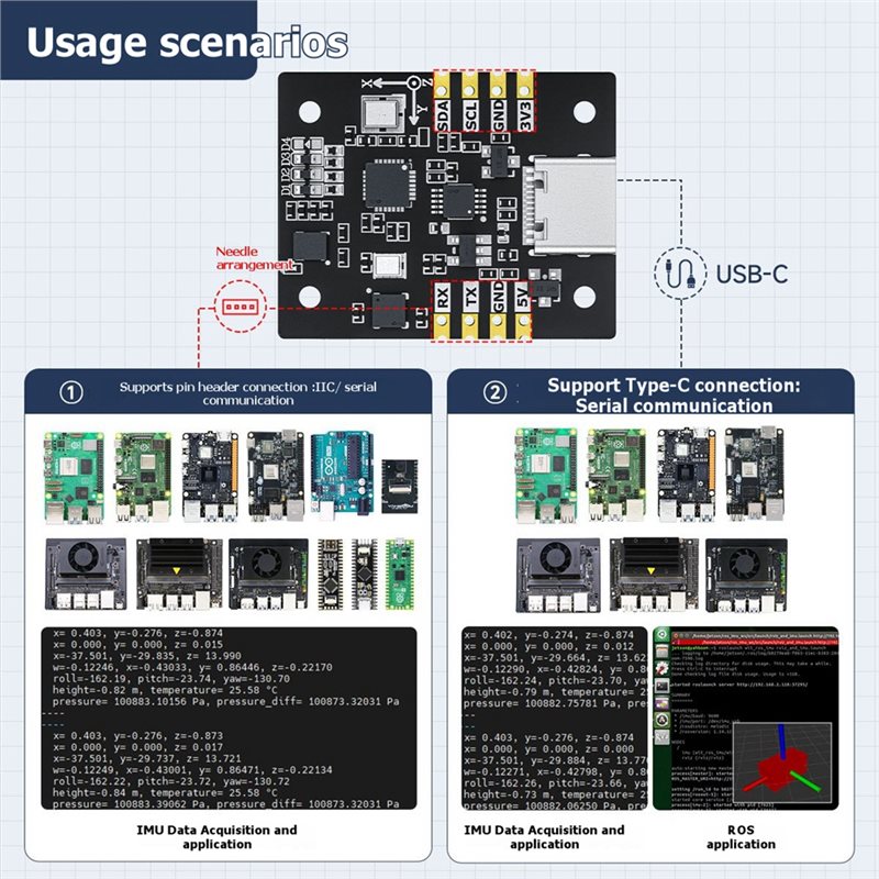 Módulo de Sensor IMU de 10 Eix - Ros Robot avaliação e preço