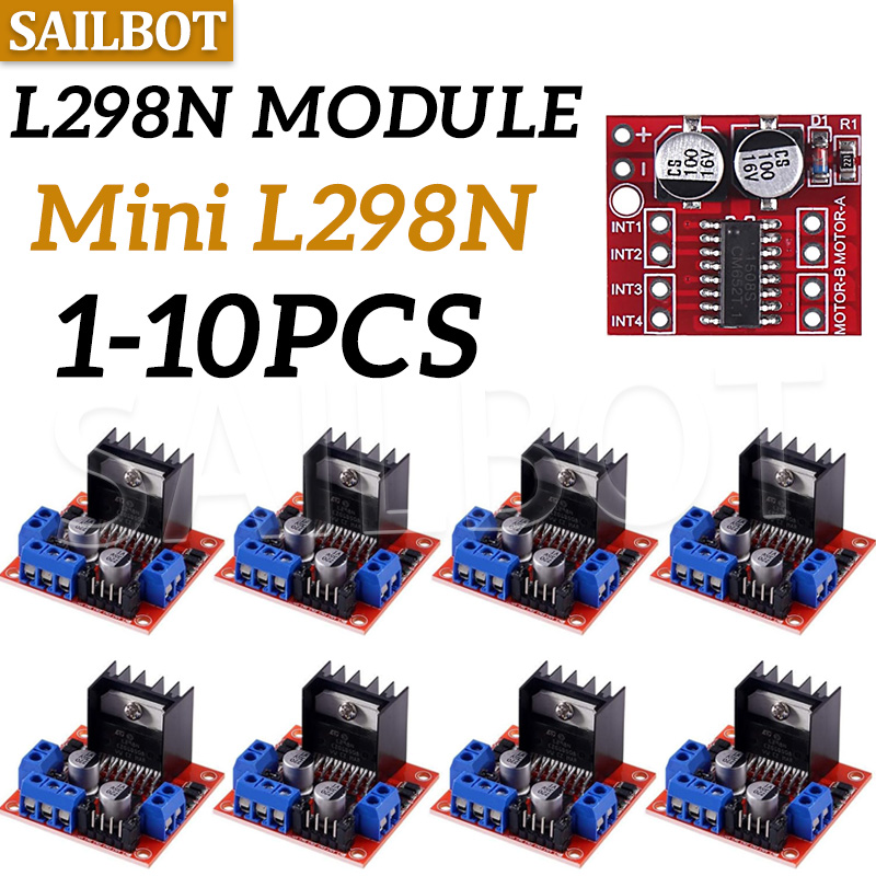 1/5/10 pces l298n driver de mo - L298N Module avaliação e preço
