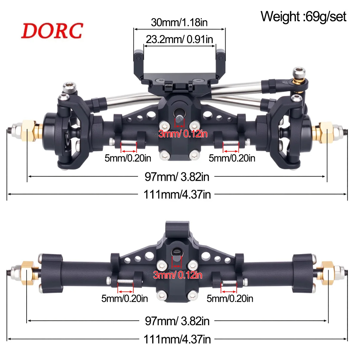 1 conjunto de eixos de plástic - Servo Kit avaliação e preço