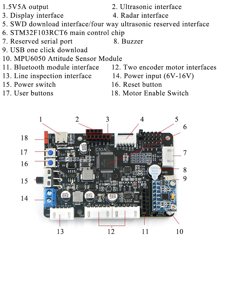 Stm32f407 Robot Control Board  - Ros Robot avaliação e preço