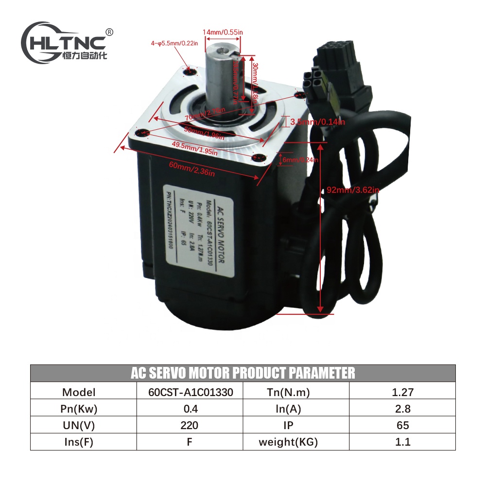 Kit de Motor Servo AC de 60mm  - Servo Kit avaliação e preço