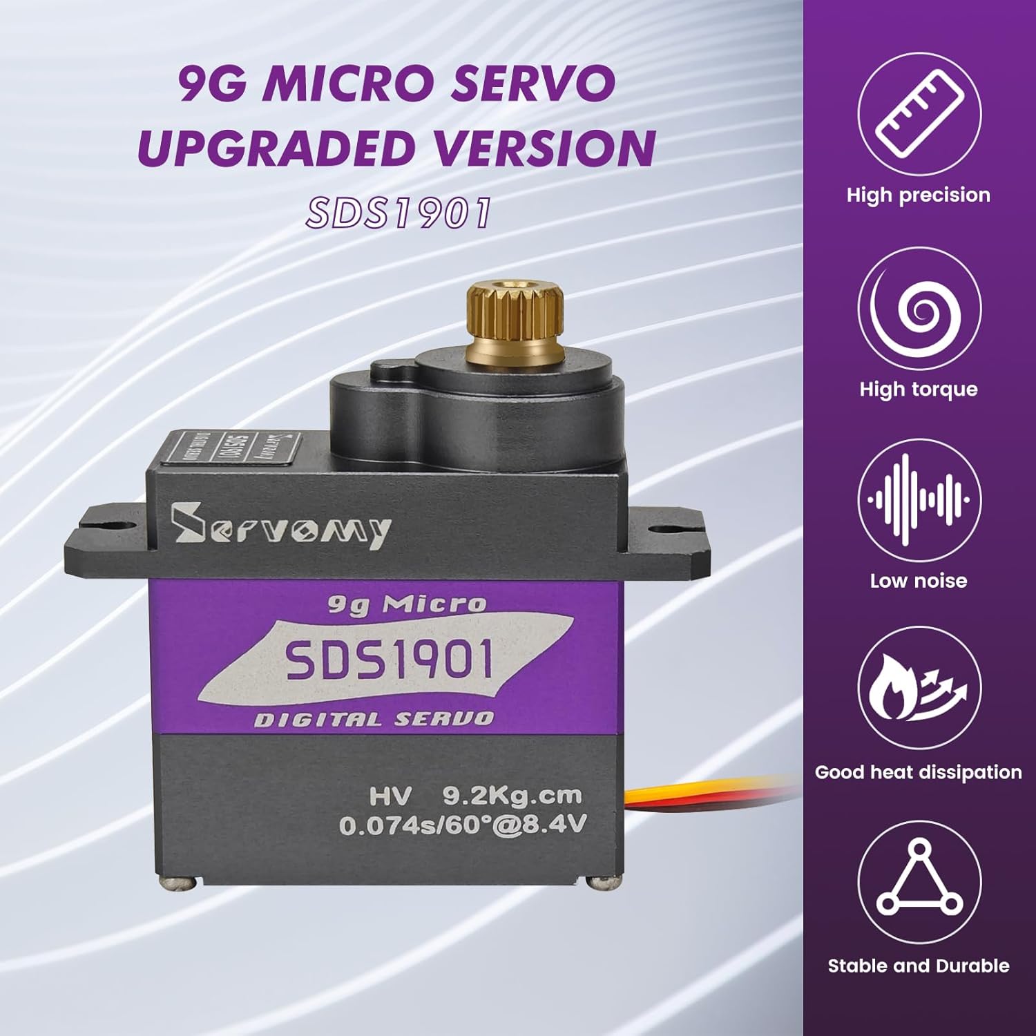 SERVOMY-SDS1901 Digital 9G Mic - Sg90 Servo avaliação e preço